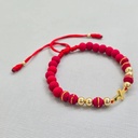 Brazalete Ajustable Protección En Oro Laminado 18K