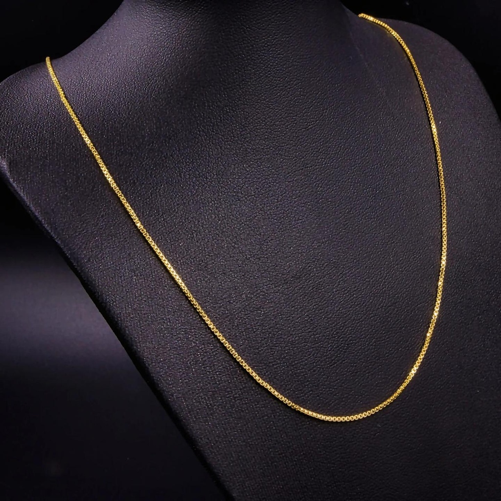 Cadena Tejido Veneciana Oro Laminado 18k