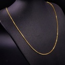 Cadena Tejido Veneciana Oro Laminado 18k