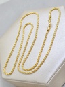 Cadena Tejido Tourbillon Delgada Oro laminado 18k