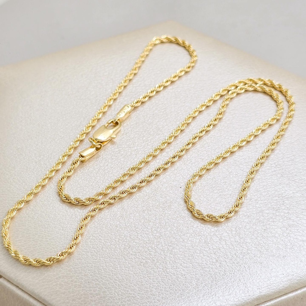 Cadena Tejido Tourbillon Oro Laminado 18k