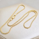 Cadena Tejido Tourbillon Oro Laminado 18k