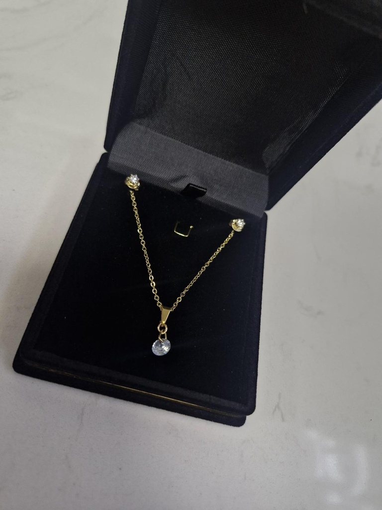 Set Punto de Luz en Oro Laminado 18k